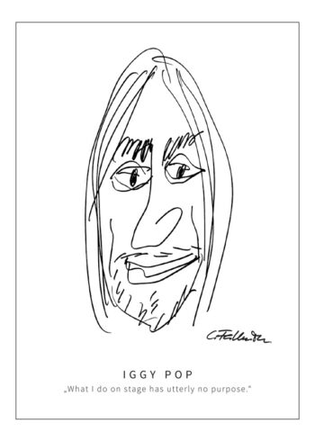 Postkarte Iggy Pop by Clemens Falkenstein Edition